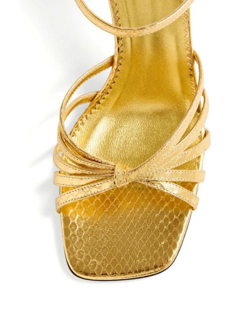 Valentino Garavani 90mm Preshoes embellished sandals - Gold