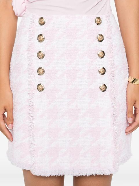 Balmain tweed mini skirt - Pink