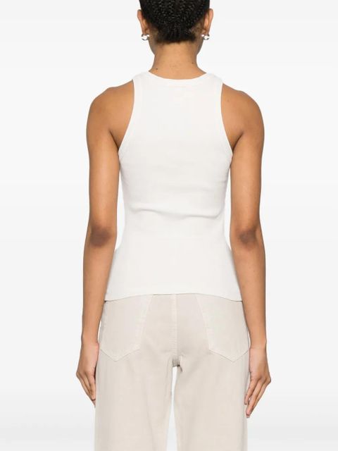AGOLDE ribbed-knit tank top - White