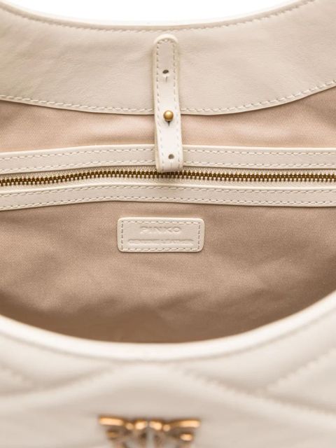 PINKO Love Birds-plaque tote bag - White - zdjęcie produktu nr 2