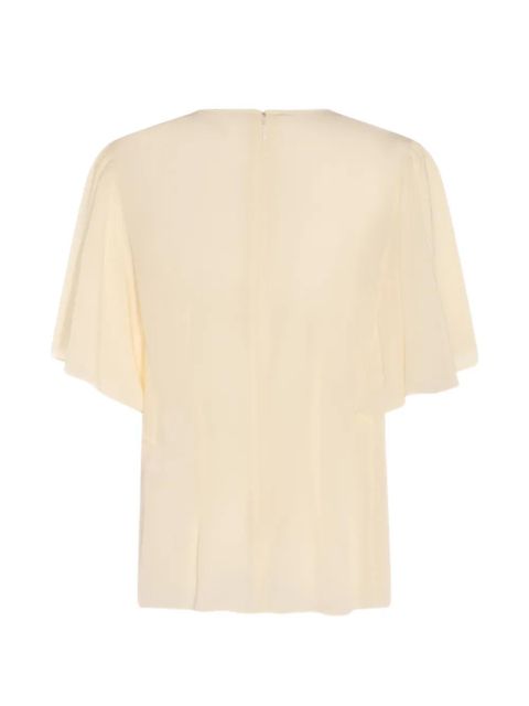 Chloé silk top - Neutrals - zdjęcie produktu nr 2
