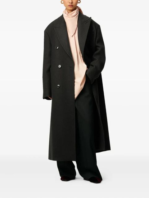 AMI Paris double-breasted wool coat - Black - zdjęcie produktu nr 2