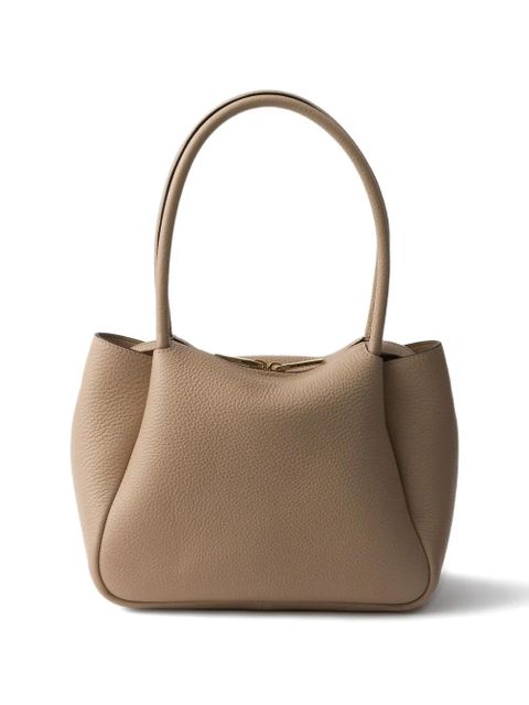 Prada small logo-lettering tote bag - Neutrals - zdjęcie produktu nr 2