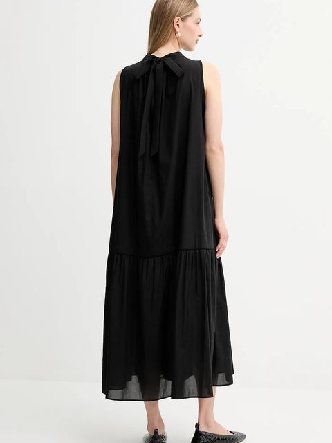 Weekend Max Mara sukienka YANG kolor czarny maxi rozkloszowana 2525236011600 - zdjęcie produktu nr 2