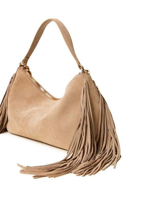 TWINSET medium Liliane fringed chain shoulder bag - Neutrals