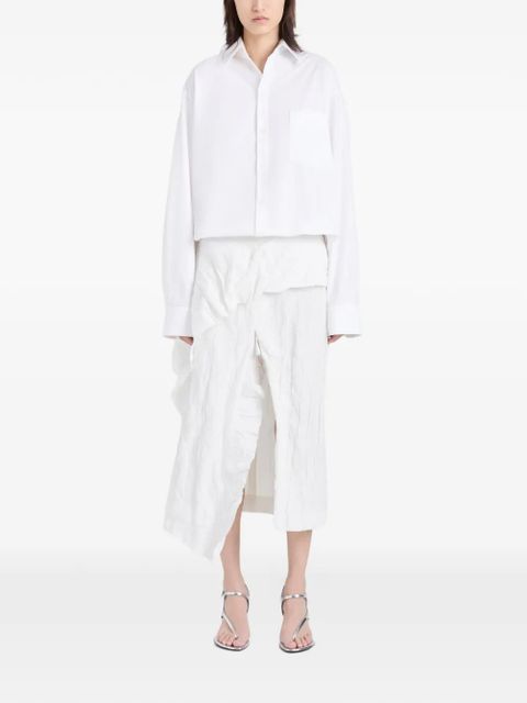 Proenza Schouler Hansly ruffled midi skirt - White - zdjęcie produktu nr 2