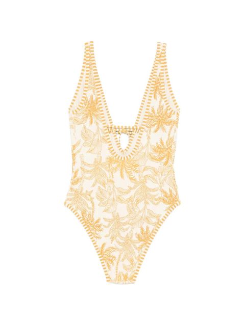 ERES Destination cut-out palm-tree swimsuit - Neutrals - zdjęcie produktu nr 2