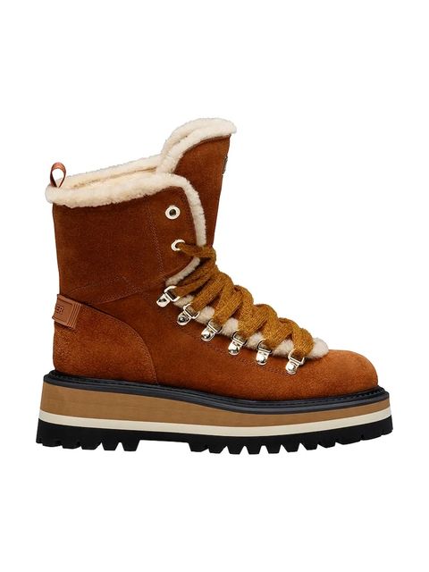 Bogner śniegowce zamszowe SAAS FEE 1 B kolor pomarańczowy 22544163 - zdjęcie produktu nr 1