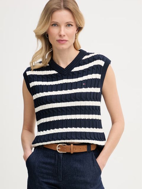 Tommy Hilfiger kamizelka damska bawełniana - zdjęcie produktu nr 1