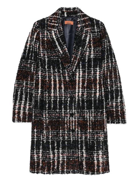 Missoni plaid single-breasted coat - Black - zdjęcie produktu nr 1