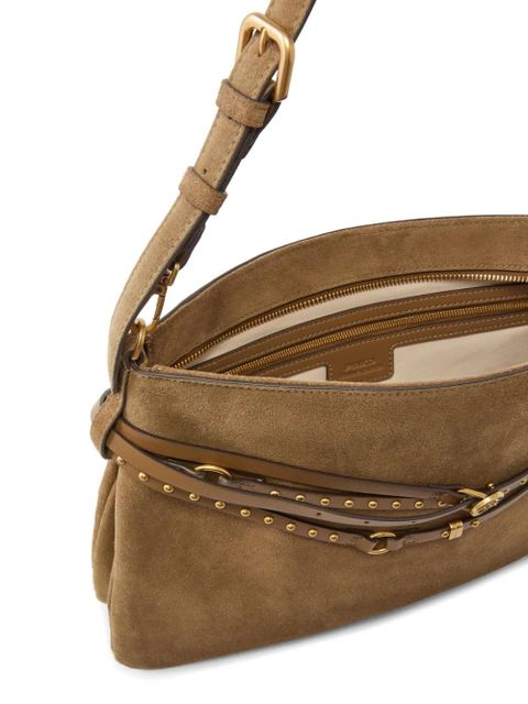 PINKO studded-strap shoulder bag - Brown