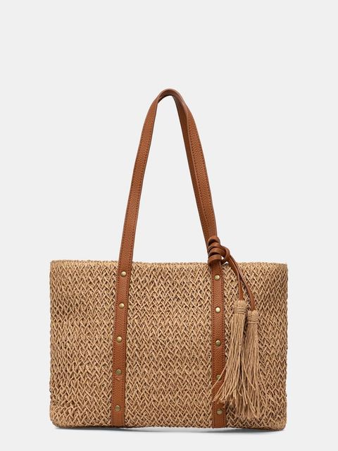 Answear.LAB torebka shopper damska pleciona - zdjęcie produktu nr 1
