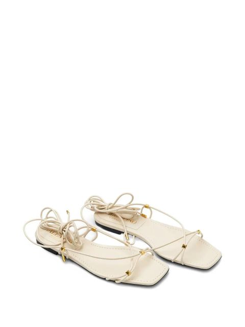 Valentino Garavani leather sandals - Neutrals