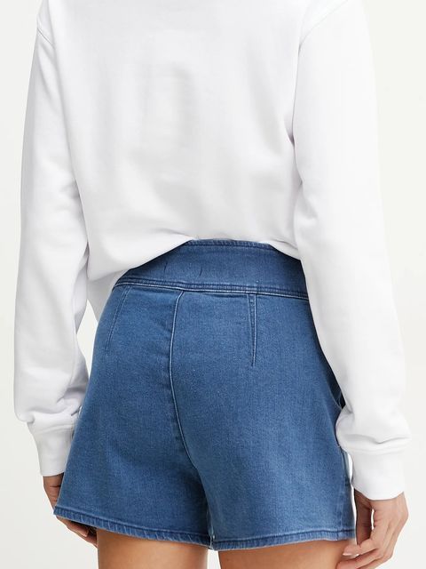 Guess szorty z domieszką jedwabiu JEWEL