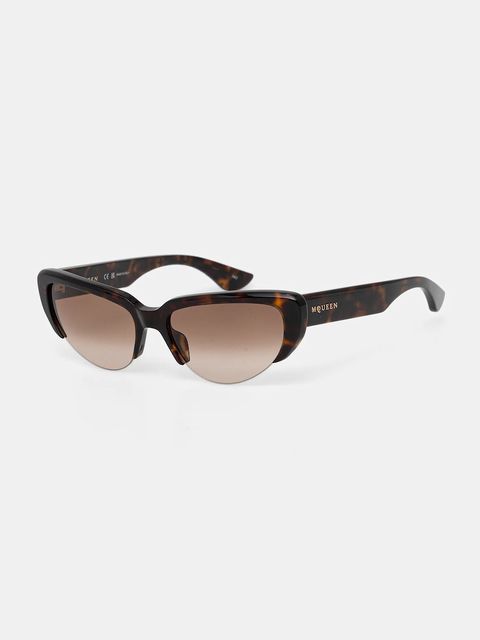 Alexander McQueen okulary przeciwsłoneczne damskie kolor brązowy AM0533S - zdjęcie produktu nr 2