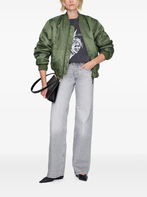 ANINE BING Miles tiger-graphic sweatshirt - Grey