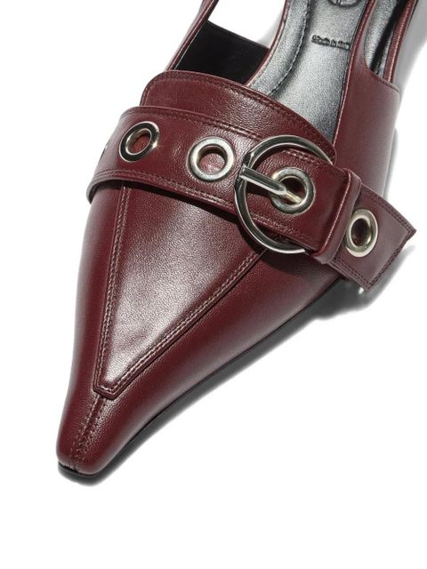 Aeyde 35mm Davina heeled pumps - Red - zdjęcie produktu nr 2