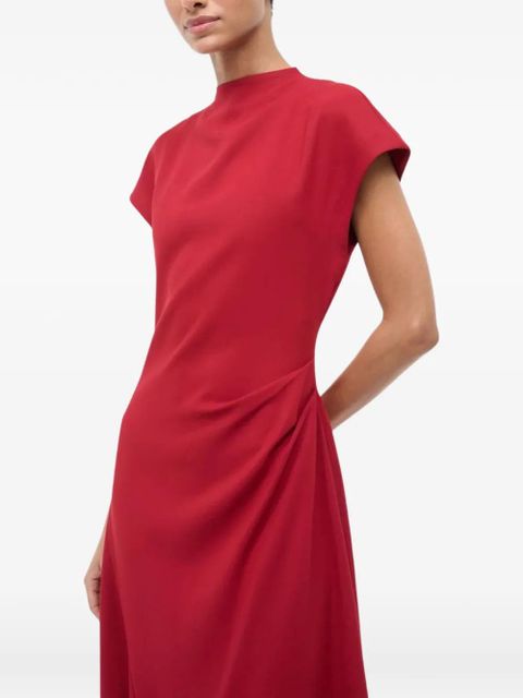 STAUD Zaya draped maxi dress - Red