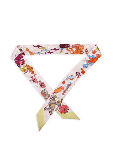 Gucci printed scarf - Pink - zdjęcie produktu nr 2