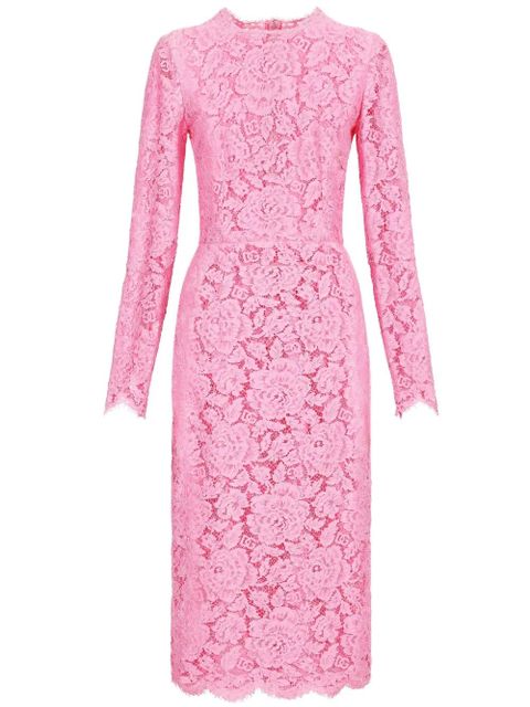 Dolce & Gabbana cordonetto-lace sheath dress - Pink - zdjęcie produktu nr 1