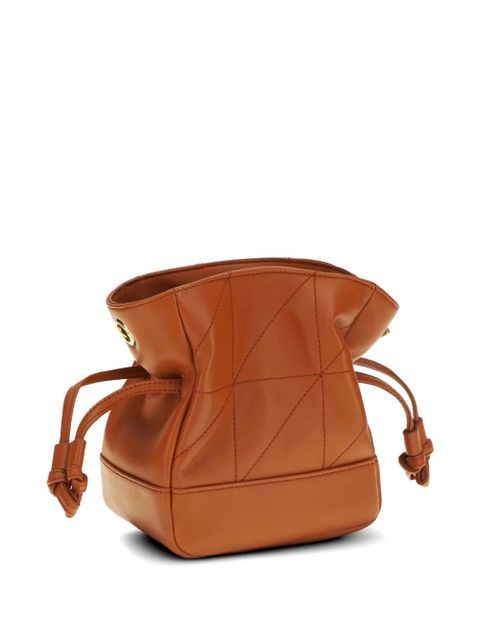 Saint Laurent mini Jamie leather clutch bag - Brown