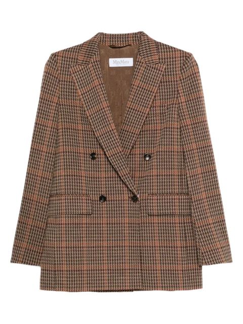 Max Mara double-breasted check jacket - Neutrals - zdjęcie produktu nr 1