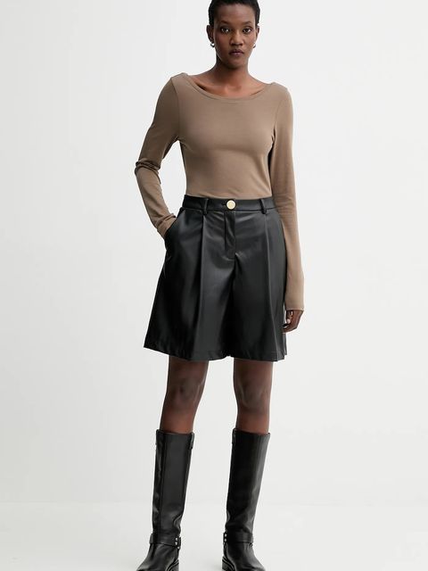 MUUV. longsleeve kolor brązowy odkryte plecy 0 - zdjęcie produktu nr 2