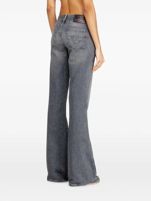 Diesel D-Hush 09n83 double-button bootcut jeans - Grey