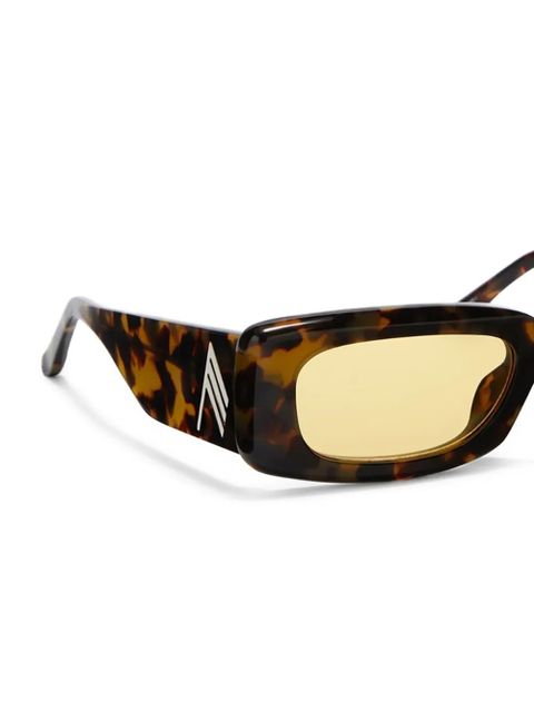 The Attico Mini Marfa rectangle-frame sunglasses - Brown - zdjęcie produktu nr 2