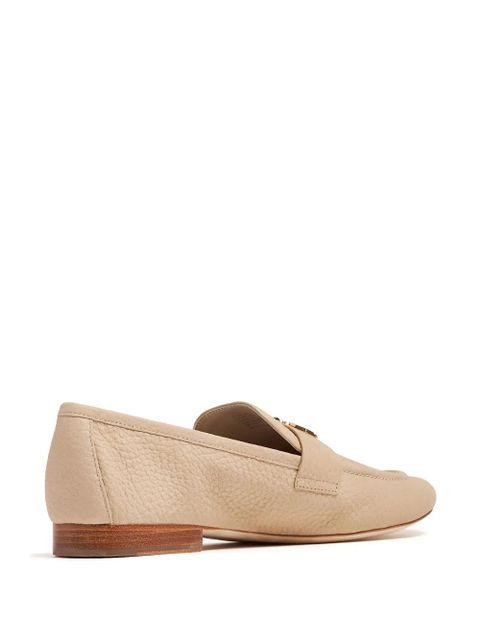 Tory Burch Double T-plaque leather loafers - Neutrals