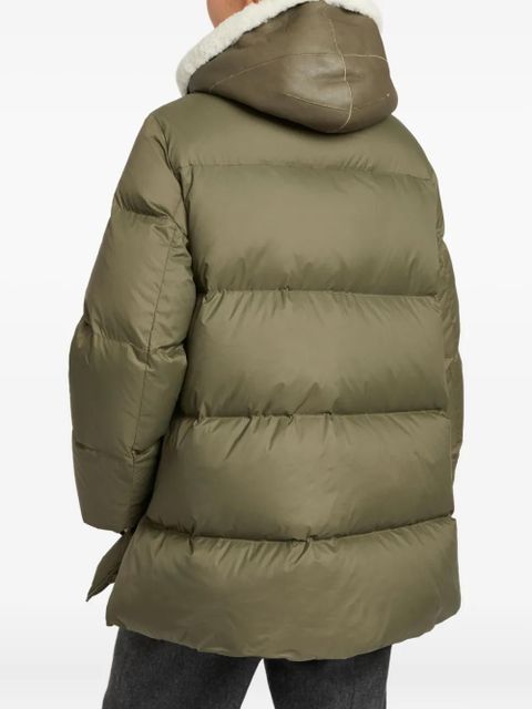 Yves Salomon shearling down jacket - Green