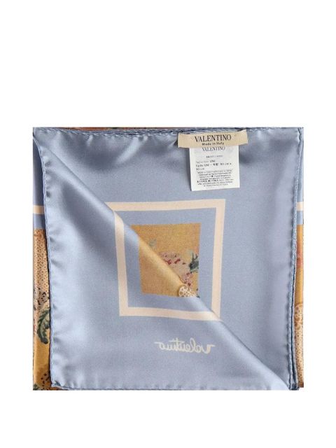 Valentino Garavani floral-print scarf - Blue - zdjęcie produktu nr 2
