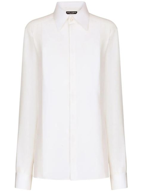 Dolce & Gabbana silk crepe-de-chine shirt - White - zdjęcie produktu nr 1