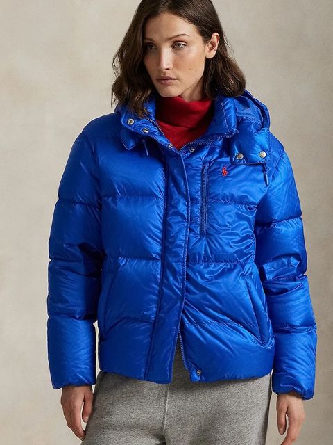 Polo Ralph Lauren kurtka puchowa damska kolor niebieski 211932183 - zdjęcie produktu nr 1