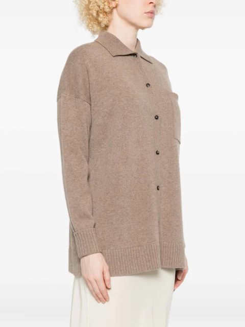 Max Mara buttoned chest-pocket cardigan - Brown