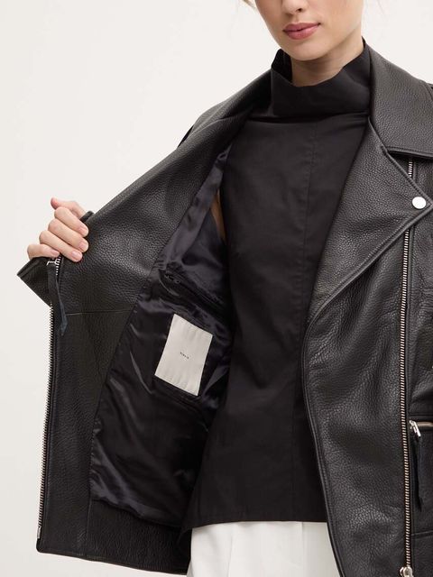 Remain ramoneska skórzana Biker Leather Jacket