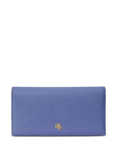 Lauren Ralph Lauren logo-plaque leather wallet - Blue - zdjęcie produktu nr 1