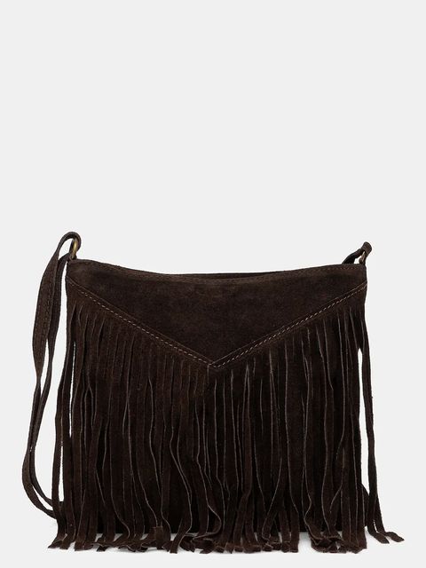 Answear.LAB torebka zamszowa kolor brązowy - zdjęcie produktu nr 1