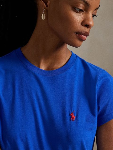 Polo Ralph Lauren t-shirt bawełniany damski kolor niebieski 211898698