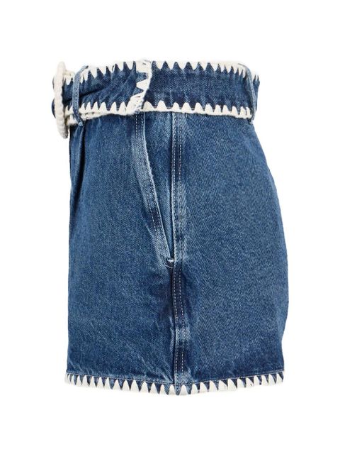 FARM Rio pocket crochet shorts - Blue