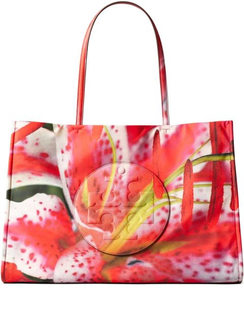 Tory Burch Ella floral-print tote bag - Pink - zdjęcie produktu nr 1