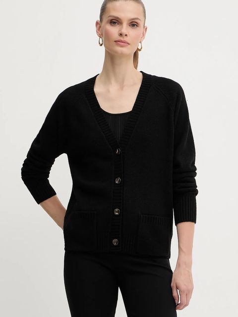 Silvian Heach kardigan z domieszką wełny MATHIS damski kolor czarny GPA25234CD - zdjęcie produktu nr 1