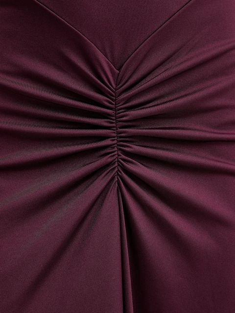 Victoria Beckham sukienka kolor bordowy maxi prosta 1325JDR006476A