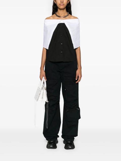 MM6 Maison Margiela cargo straight trousers - Black