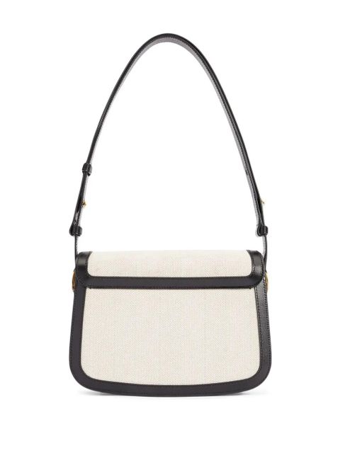AMI Paris two-tone shoulder bag - Black