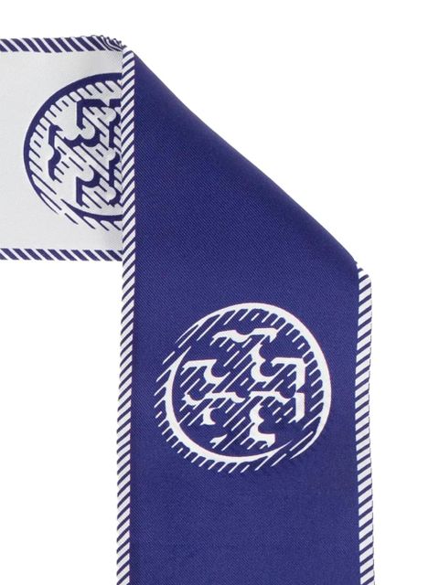Tory Burch printed neck scarf - Blue