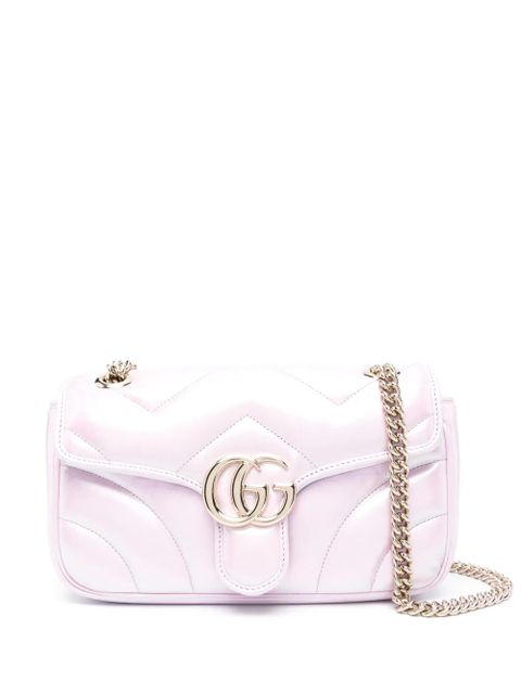 Gucci small GG-Marmont leather bag - Pink
