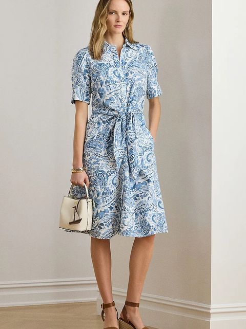 Lauren Ralph Lauren sukienka lniana - zdjęcie produktu nr 1