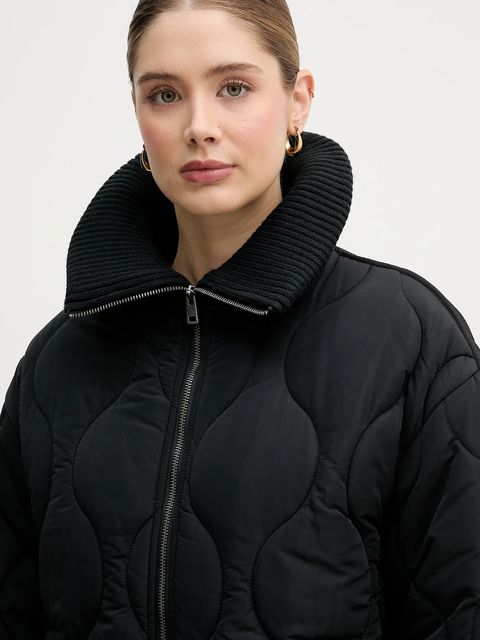 United Colors of Benetton kurtka kolor czarny zimowa 2R1VDN08J