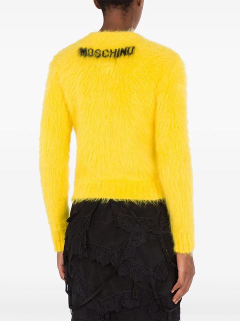 Moschino intarsia-knit smile jumper - Yellow